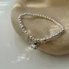 Pulsera Tiki Real Pat de Plata S925 Caqui Ruyi Diseño de Nicho Pulsera de Cuentas Redondas Nueva Moda China Pulsera Versátil