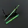 Llavero Espada Nube Abeja Bambú Verde Espada Pequeña Mini Espada Estilo Antiguo Exquisita Espada Pequeña Juguete Aleación Adorno Modelo