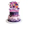 Venta Caliente Transfronteriza Decoraciones de Fiesta para Chicas Cazadoras de Demonios Kpop Arreglo de Cumpleaños Accesorios Pancarta de Cabina de Fotos Tela de Fondo Globos