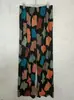 Pantalones de Mamá Verano Seda de Hielo Nueve Puntos Florales Venta al por Mayor Finos de Cintura Alta Casual Holgados Moda Pantalones para Mujeres de Mediana Edad y Mayores Transfronterizo
