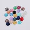 10mm yeso fondo plano resina diamante mineral cristal racimo cóncavo-convexo accesorios de joyería parche de joyería DIY en stock