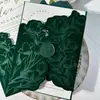 Convite de casamento em veludo bordô em relevo, convite de casamento com selo de cera, convite de casamento personalizável de alta qualidade para impressão