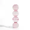 Venta al por mayor, candelabro creativo de vidrio de colores retro, candelabro de lujo para decoración de mesita de noche, vela, accesorios para cenas