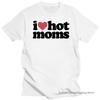 Camiseta de Moda Redonda para Hombres y Mujeres 'Amo a las Mamás Calientes'