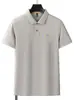 Camiseta de Manga Corta para Hombre Transfronteriza Nueva de Verano Moderna Casual Holgada Bordada Polo Versátil de Media Manga con Cuello Camisero Polo