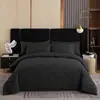 Kit Mais Vendido da Amazon Transfronteiriço Conjunto de Três Peças para Comércio Exterior Europeu e Americano Acolchoado Escovado Acolchoado Onda Quilt Grosso Cor Sólida Roupa de Cama