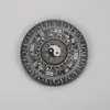 Liga de Alumínio Bagua Giroscópio de Ponta de Dedo Matriz Bagua Tai Chi Bússola dos 64 Hexagramas Zhouyi Feng Shui Brinquedo para Alívio de Pressão para Adulto