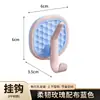 Ganchos de plástico estilo macarrón, ganchos adhesivos para baño sin taladro, ganchos pegables estilo dopamina para entrada y detrás de la puerta