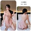Lencería Sexy Noche Larga Pijamas Sexy Chica Deseo Puro Lencería Camisón de Encaje Camisón de Tirantes Celebridad de Internet 2139
