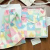 Nuevo Pijama de Algodón Nube para Niñas Verano 2026, Pantalones Cortos de Manga Corta, Ropa de Casa Ligera para Niñas, Tallas Mediana y Grande