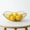 Cesta de Frutas Ins Escandinava de Ferro Moderna Criativa Cesta de Legumes de Cozinha Cesta Drenante Casa Sala de Estar Prato de Lanches e Frutas