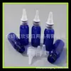 Botella sub-botella azul de 30 ml tapa de punta botella exprimible botella de pasta para pesca botella pequeña de medicina botella de boca puntiaguda de 30 ml Botella de loción