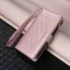 Adecuado para Samsung S26Ultra Funda de Cartera con Cremallera y Diseño de Diamantes Samsung A57 5g Funda Protectora Anticaídas para Teléfono