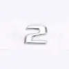 Adequado para Mercedes-Benz Old Single Font 12345 6 8 C D E g I K L m 0Rs Letra de Deslocamento Etiqueta Traseira