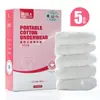 Roupa íntima descartável personalizada para mulheres, portátil e embalada individualmente, cuecas masculinas 100% algodão, roupa íntima para maternidade, processamento OEM