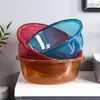 Bacia de Plástico Espessa para Uso Doméstico, Adequada para Dormitórios Estudantis, Grande Bacia com Duas Alças para Lavar Roupas, Bacia para Lavar Legumes na Cozinha
