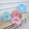 Precio especial al por mayor, anillo de natación para bebés, anillo de cuello para niños, baño para bebés, inflable, grueso, ajustable para niños de 0 a 12 meses