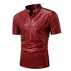 Comercio Exterior Verano Nuevo Polo de Manga Corta para Hombre Brillante Rendimiento Fiesta Cosplay Ropa Camiseta de Manga Corta para Hombre
