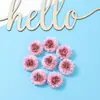 Flores Artificiais Materiais DIY Cabeça de Hortênsia Crisântemo Tecido de Seda Flores Falsas Flores Artificiais Flores de Decoração de Casamento Realistas de Alta Qualidade