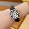 Reloj Femenino Scottie de Lujo Ligero, Nicho Francés, Venta Caliente Transfronteriza, Estilo Oficina, Moderno, Correa de Cuero, Reloj de Cuarzo para Mujer