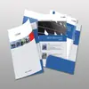 Carpeta de contrato de empresa de impresión de sobres cubierta de diseño de sala de tarjetas cubierta de archivo materiales inserto de licitación carpeta de una sola página