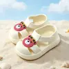 2026 Novos Sandálias e Chinelos de Animal Cartoon 3D Fofos para Bebê, Cor Sólida Versátil Moda para Casa e Uso Externo