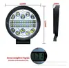 Luz de Trabajo Redonda 34 LED 102W Campo de Visión Amplio Luz para Vehículo Todoterreno Luz de Faro Modificada Directo de Fábrica