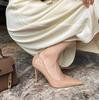 Tacones altos para mujer 2024, nuevos, talla grande, negros, de aguja, punta puntiaguda, bajos, para estudiantes, gran cantidad, trato preferencial.