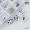 Pedrería de Uñas Estilo Japonés de Moda, Blanca K9 Súper Brillante Forma Irregular Base Puntiaguda Multifacética Réplica 1:1 Decoraciones de Pedrería para Uñas Portátiles