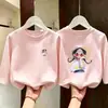 Camiseta de manga larga para niña, algodón puro, nueva y elegante camiseta de otoño para niños 2026, camiseta básica de otoño para niña pequeña
