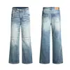 Ropa para Hombre Fengshe / Jeans Acampanados Retro Americano de Calle para Primavera para Hombres y Mujeres, Pantalones Largos Casuales de Pierna Ancha Adelgazantes