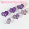 Accesorios de Cuentas Sueltas de Cristal Natural Cristal Rosa Corazón Grande Cristal Melocotón Accesorios para Pulseras Pulsera DIY Collar