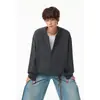 Camiseta Sencilla de Manga Larga con Media Cremallera Estilo Old Money para Hombre, Chaqueta Cardigan Pullover Casual de Moda
