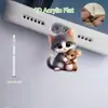 Tapón de Polvo Lindo Tipo Tycpe con Temática de Medusa para Teléfonos Android e iPhone con Conector 2D Diseño de Dibujos Animados