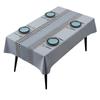 Este mantel elegante de PVC de pata de gallo gris al por mayor sentido avanzado ins Mantel de mesa de té Wind Mantel de tela de hilo transfronterizo