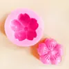 Flor de Cerejeira Pétalas de Cerejeira Molde de Silicone Gotejamento de Velas Pedras de Gesso Molde de Sabão Pétalas de Flor de Cerejeira Molde de Silicone