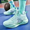 Zapatos de baloncesto para niños y niñas, niños y adolescentes, zapatos prácticos de entrenamiento de caña alta, zapatos de estudiante, venta al por mayor
