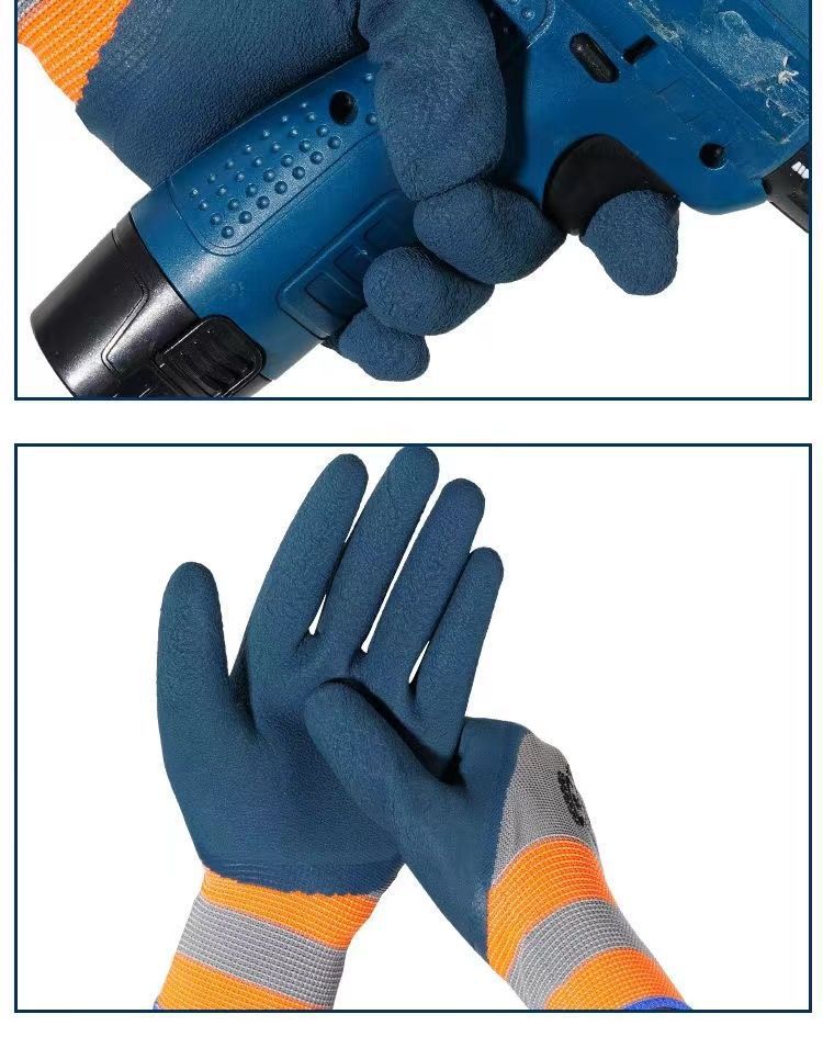 17智贝详情图耐磨橡胶王劳保手套乳胶透气防滑钢筋工地男干活工