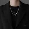 Collar para Hombre Moderno de Lujo Ligero Nicho Sentido del Diseño No se Desvanece Cadena Clavícula para Hombre Sensación Explosiva de Alta Gama Ins Cadena de Collar Hip-hop