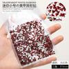 Tendencia de Internet Año Nuevo Tamaño Mini Diamante Rojo Grande Forma Plana Arte de Uñas de Novia Súper Flash Decoración de Uñas de Pedrería