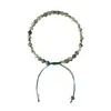 Pulsera de Ágata Acuática Verde para Mujer, Diseño de Nicho Ins de Cristal de Verano, Cuenta de Transferencia para Mejor Amiga, Suerte Tejida a Mano