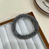 Cuerda para el cabello estilo coreano retro de alta calidad, pulsera elegante y sencilla, lazo para el cabello de doble propósito, anillo para el cabello de alta elasticidad.