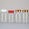 Envío Directo Posventa Mascota Tapa de Rosca Botella de Plástico Transparente Muestra de Pastilla de Vitamina Calcio Botella de Empaque de Producto de Salud Transparente