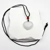 Nuevo Colgante de Cristal Estilo Chino Moda Simple Flor de Loto Candado de Paz Collar Estilo Pareja Cadena Larga para Suéter Fabricante Mayorista