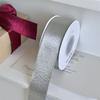 Rollo Grande de 50 Yardas Accesorios de Satín, Cinta Plateada, Accesorios para el Cabello con Moño, Nuevos Accesorios Florales Decorativos Estilo Coreano