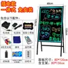 Placa de Publicidade Eletrônica Fluorescente Colorida, Outdoor LED Luminoso, Placa de Exibição Comercial Manuscrita para Barraca de Feira Noturna ao Ar Livre