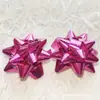 (Fábrica) Caja de Regalo Flor de Estrella Láser de 1.0 a 3 pulgadas Decoración para Coche de Boda Flor de Cinta Autoadhesiva con Adhesivo Posterior