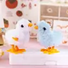 Frango de Pelúcia com Mola Frango Saltador Sem Asas Brinquedo de Corrente Frango Brinquedos Educacionais Nostálgicos Brinquedos de Barraca Explosiva Atacado