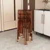 Taburete de Plástico Creativo Silla Engrosada para el Hogar Silla Transparente de Molino de Viento Taburete Redondo Simple Apilable Mesa y Silla de Comedor Acrílicas