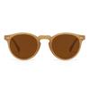 5115 Gafas de Sol Clásicas Japonesas con Remaches y Montura Pequeña, Estilo Retro Artístico para Hombres y Mujeres, Gafas de Sol Redondas Polarizadas